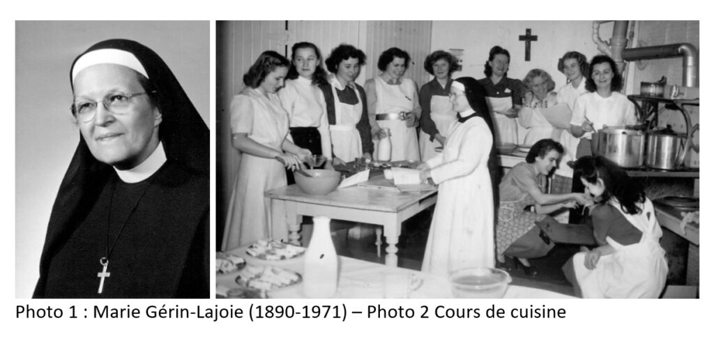 Marie Gérin-Lajoie (1890-1971) – Photo 2 Cours de cuisine