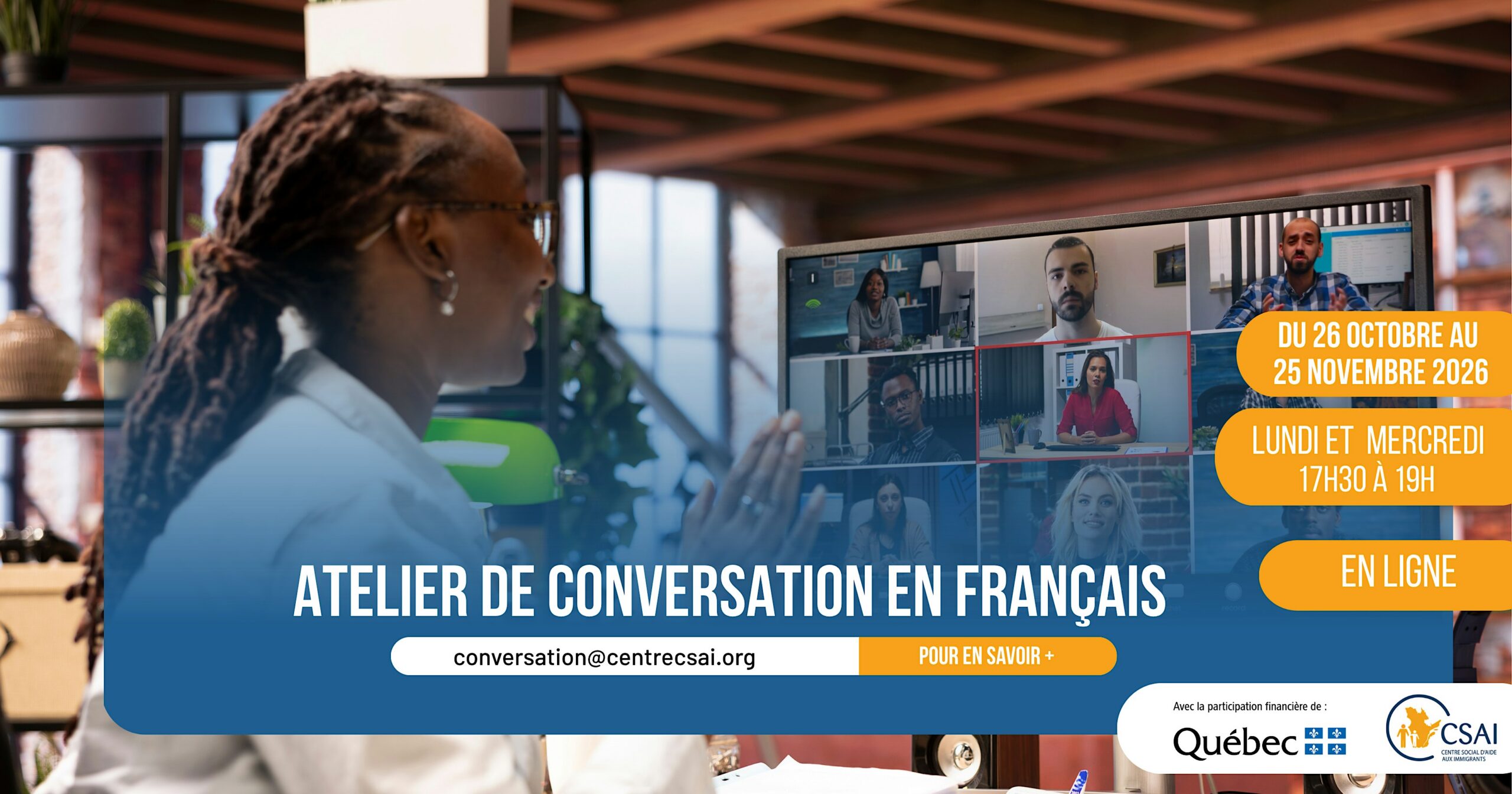 Ateliers de conversation (en ligne)